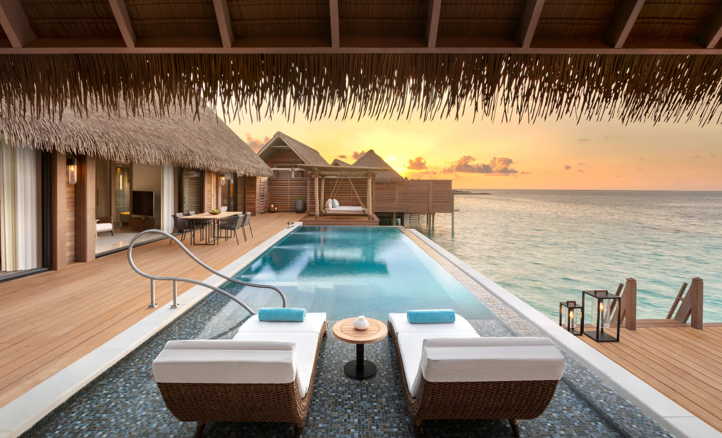 Two Queen Bedded Overwater Villa with Pool at Waldorf Astoria Maldives Ithaafushi, view 2